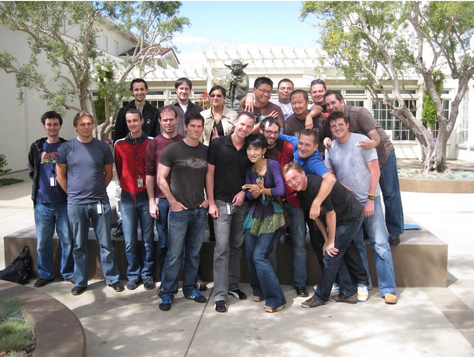 Team 3 at LucasArts - Bonus points if you can spot the programmers.